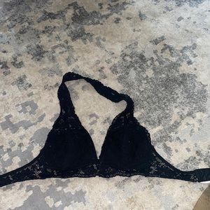 Black lace bralette